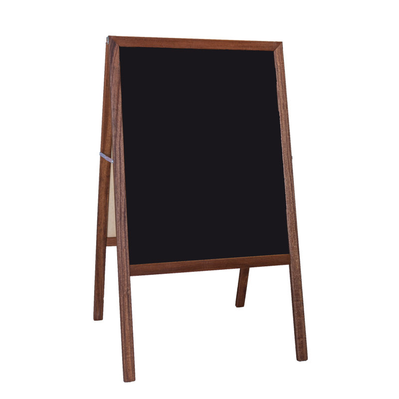 Flipside Products Stained Hardwood Marquee Double Sided Board Easel